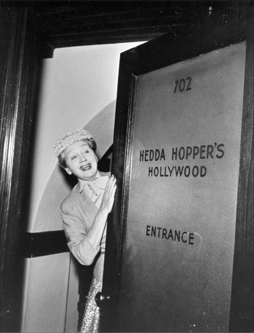 Hedda Hopper at her office 702 Guaranty Building Hollywood Boulevard 1954 - photo 1