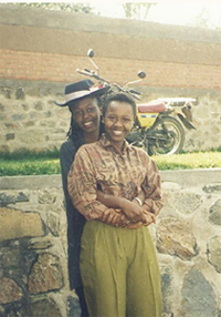 Me wearing the hat at home with my girlfriend Mimi who was killed in the - photo 7