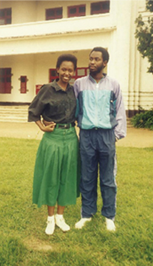 Damascene visiting me at my university campus in Butare Mom front left - photo 13