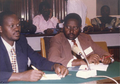 Dad on the right discussing Rwandan educational policy at an international - photo 15