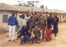 Me bottom right with the soldiers at the French camp Visiting Mother - photo 25