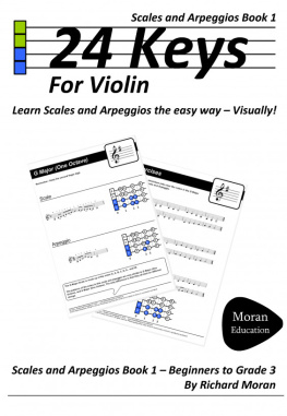 Richard Moran - 24 Keys: Scales and Arpeggios for Violin, Book 1