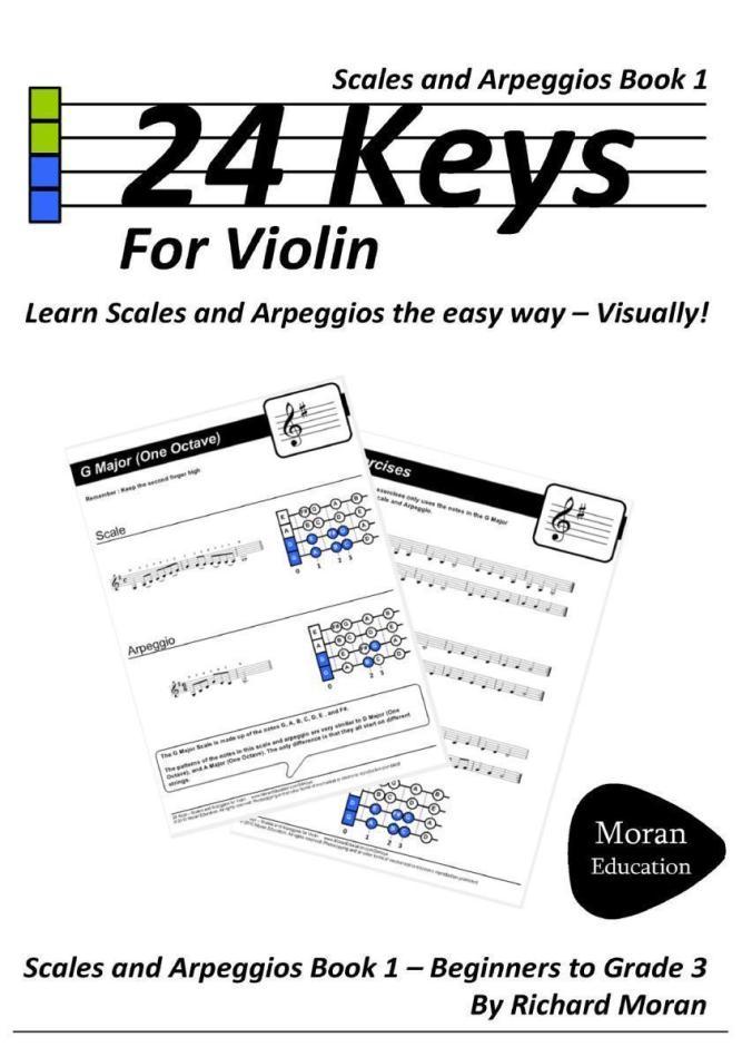 24 Keys - Scales and Arpeggios Book 1 For Violin By Richard Moran Smashwords - photo 1