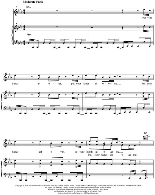 Maroon 5--Hands All Over Songbook PianoVocalGuitar - photo 40