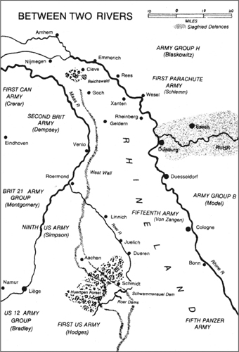 2 Rivers Maas and Rhine 1945 Whitaker 3 Reichswald and Hochwald 1945 - photo 3