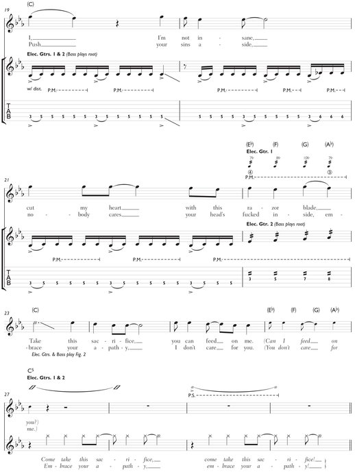 Bullet for My Valentine--Fever Songbook - photo 43