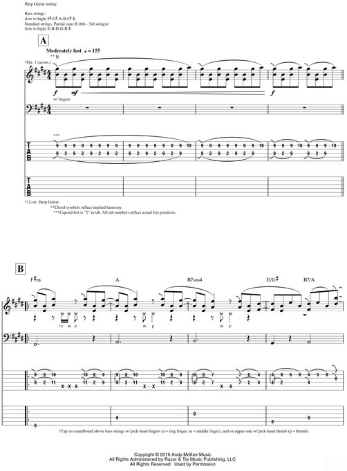 Andy McKee--Joyland Songbook - photo 14