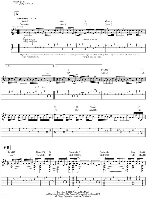 Andy McKee--Joyland Songbook - photo 29