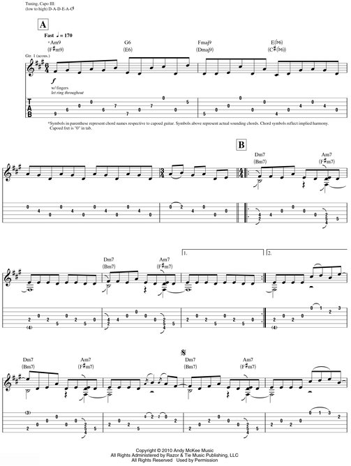 Andy McKee--Joyland Songbook - photo 45