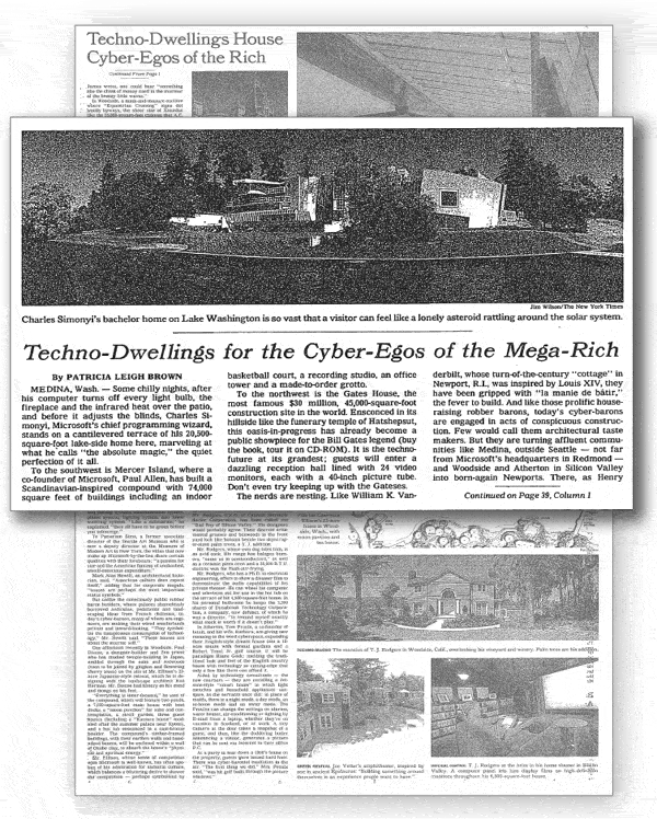 Charles Simonyis home was profiled in The New York Times on August 4 1996 - photo 4