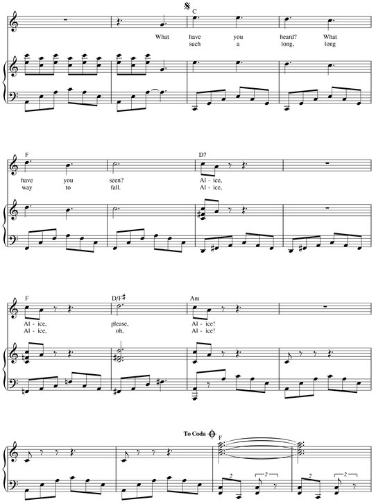 Alice in Wonderland Songbook Music from the Motion Picture Soundtrack - photo 5