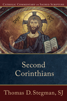 Thomas D. SJ Stegman - Second Corinthians