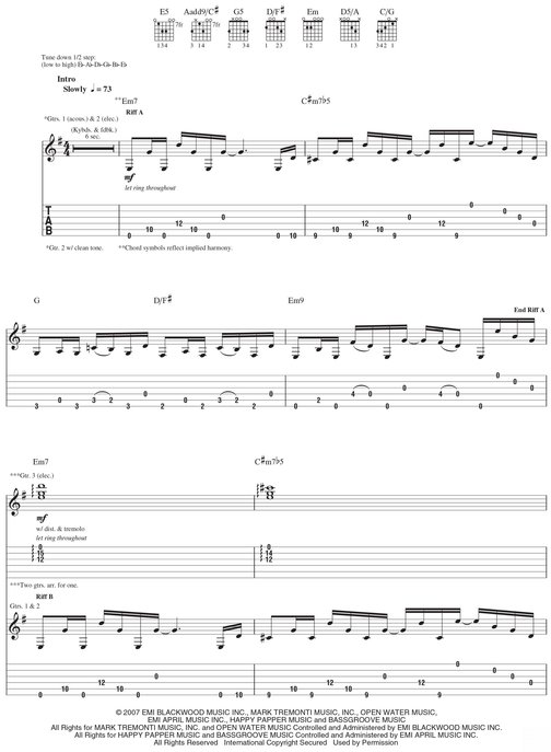 Alter Bridge--Blackbird Songbook - photo 29