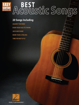 Hal Leonard Corp. Best Acoustic Songs for Easy Guitar (Songbook): Easy Guitar with Notes and Tab