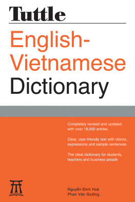 Nguyen Dinh Hoa - Tuttle English-Vietnamese Dictionary