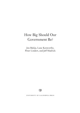 Jon Bakija How Big Should Our Government Be?