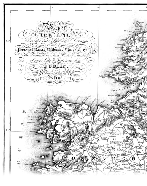 Map of Ulster from S Lewis Atlas of the counties of Ireland London 1837 - photo 1