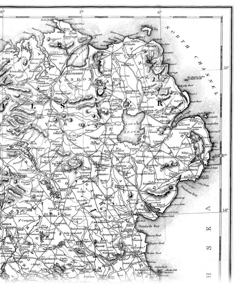 Map of Ulster from S Lewis Atlas of the counties of Ireland London 1837 - photo 2