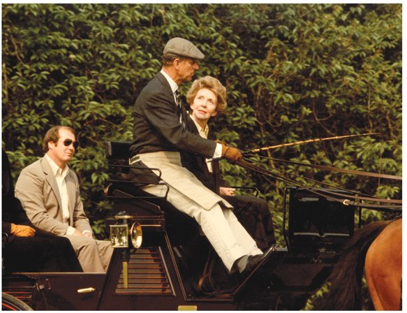 Riding with Prince Philip in his carriage at Windsor Castle 1982 - photo 14