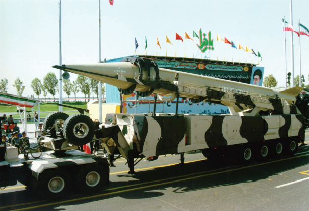 Parade involving a Shahab missile on its carrier September 22 1999 - - photo 2