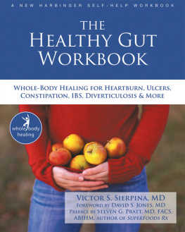 Victor Sierpina The Healthy Gut Workbook: Whole-Body Healing for Heartburn, Ulcers, Constipation, IBS, Diverticulosis, and More