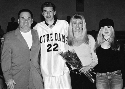 SENIOR NIGHT Left to right Pete Rose Tyler Rose son Carol Rose wife - photo 24