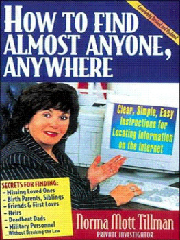 Norma Tillman - How to Find Anybody, Anywhere