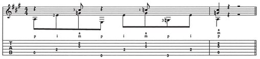 Ex 2 is in drop-D tuning The lick is based on a D chord position Listen to - photo 4