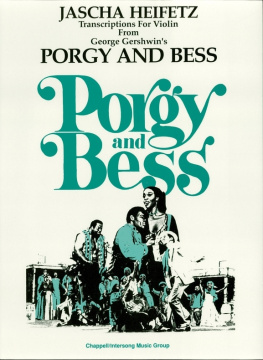 George Gershwin - Selections from Porgy and Bess (Songbook): Violin and Piano