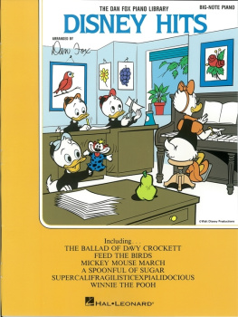 Hal Leonard Corp. - Disney Hits (Songbook): Big-Note Piano