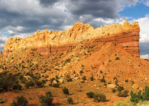 Dramatic cliffs edge the highway north of Abiquiu Taos A small town of - photo 14