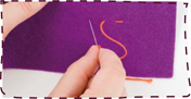 Make a small stitch and push the needle up again so that the gap between the - photo 8