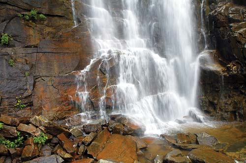 Hickory Nut Falls in Chimney Rock State Park downtown Asheville - photo 11