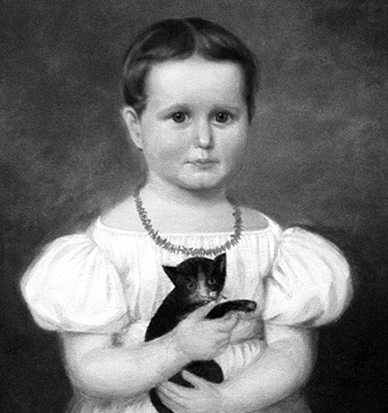 Clarina age three probably painted by a traveling portrait artist in 1813 - photo 2