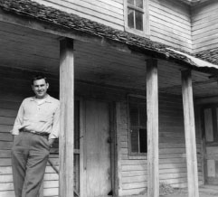 I am standing on the porch of the Witt-Shields house in Cades Cove 1955 - photo 5