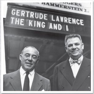 Rodgers and Hammerstein under the marquee for THE KING AND I 1951 THE - photo 2