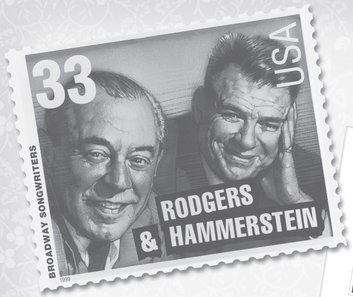 United States postage stamp honoring Rodgers and Hammerstein issued September - photo 4