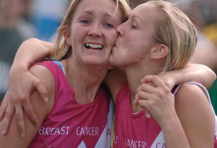 A poignant sight typical at marathons The elation of crossing the line - photo 3