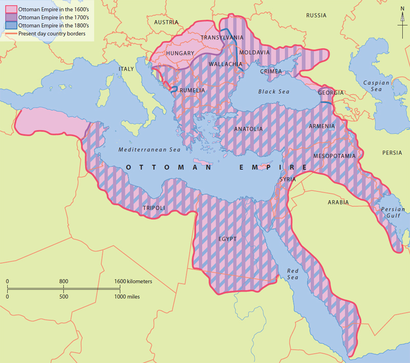 This map shows how far the Ottoman Empire reached in the 1700s The Ottoman - photo 6