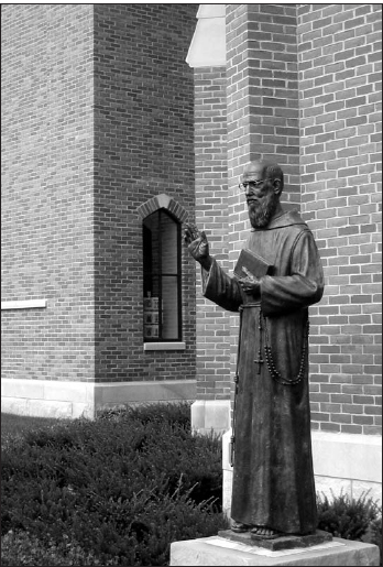 Statue of Fr Solanus outside the Solanus Casey Center Detroit Contents - photo 3