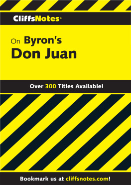 Dougald B MacEachen Cliffsnotes on Byrons Don Juan