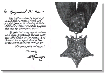 Cdr Lawson P Ramage upon being awarded the Congressional Medal of Honor for - photo 3