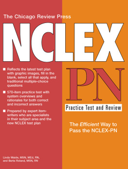 Linda Waide Chicago Review Press NCLEX-PN Practice Test and Review