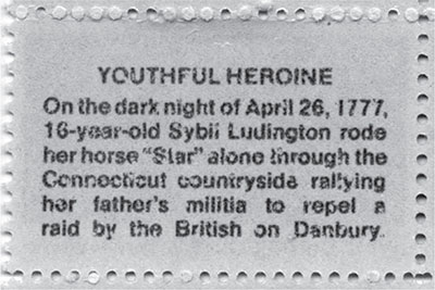 Note that on the dark night of April 26 1777 16-year-old Sybil rode her horse - photo 6