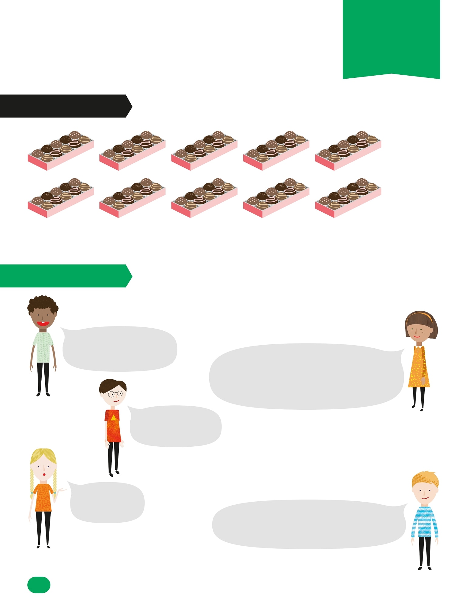 Starter Lesson Each box has 10 chocolates in it We can count in tens to nd how - photo 8
