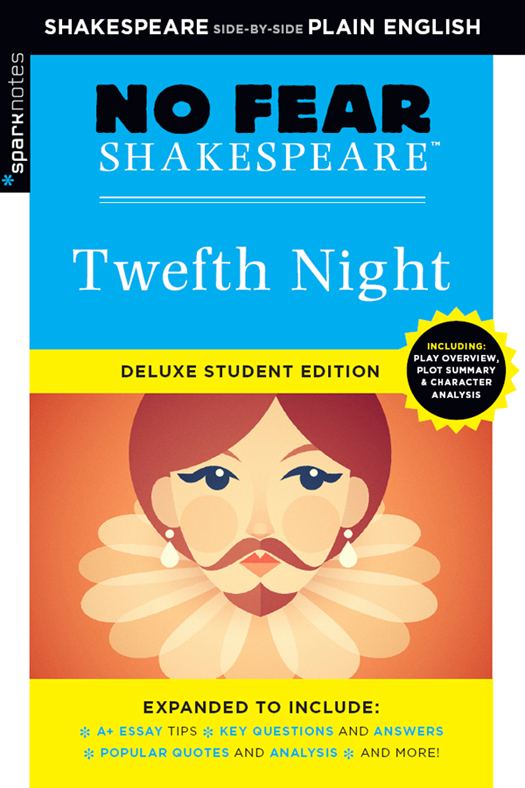 Twelfth Night No Fear Shakespeare Deluxe Student Edition - image 1