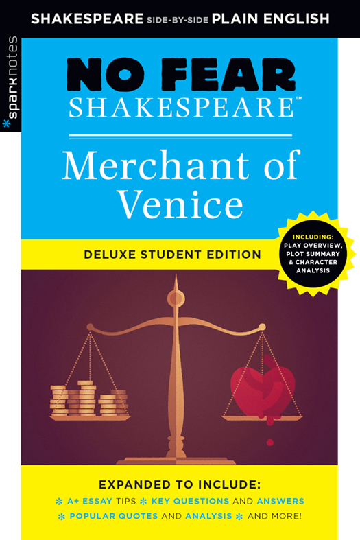 Merchant of Venice No Fear Shakespeare Deluxe Student Edition - image 1