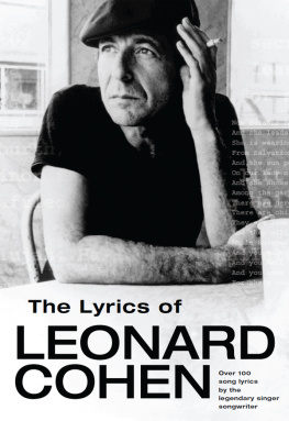 Leonard Cohen - The Lyrics of Leonard Cohen