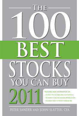 Peter Sander - The 100 Best Stocks You Can Buy 2011