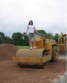 My daughter Taylor checking out theconstruction site after hours Start Today - photo 3